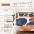 thumbnail image 6 of Abstract Graffiti Bedding Duvet Cover Set Full Size 4 Pieces Vintage Orange Blue Dot round Shape Bedding Set with Zipper Closure, 1 Comforter Cover 86x86 Inches 1 Flat Sheet & 2 Pillow Cases, 6 of 7