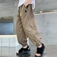thumbnail image 7 of breaise Boys Quick Dry Jogger Pants Summer Ice Silk Jogger Sweatpants Loose Workout Cargo Pants Pull on Elastic Waist Parachute Pant, 7 of 7