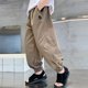 thumbnail image 2 of Odeerbi 5-15 Años Para Niños Pantalones de Chándal de Seda de Hielo Entrenamiento de Verano Deportes Pantalones Joggadores Joggadores Sueltos, 2 of 7