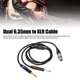 thumbnail image 1 of Cable doble de 6,35 mm macho a XLR hembra, conectores chapados en oro de 24 quilates, adaptador conversor divisor en Y de 1/4 de pulgada a XLR, 1 m/3,3 pies, 1 of 14