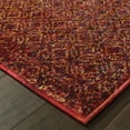 thumbnail image 3 of Oriental Weavers Atlas Area Rug - 8048K - 8'6" x 11'7" - in Red/ Rust - Soft Modern Style Area Rug, Stain Resistant, Family and Pet Friendly , Dining, Living Room Rug, 3 of 4