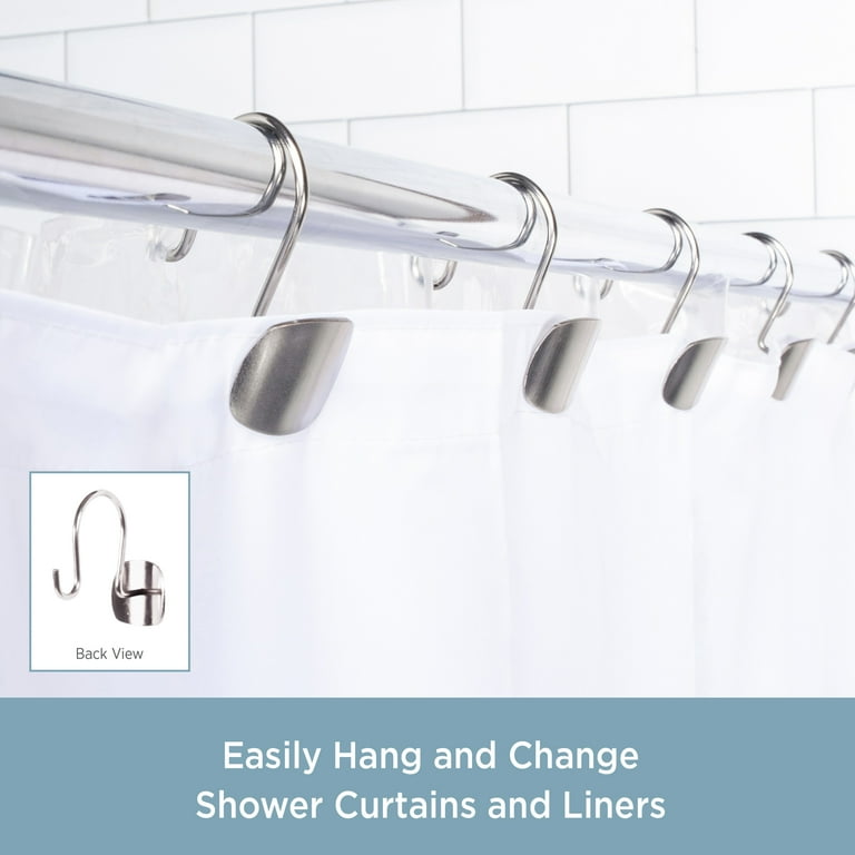 Decorative shower curtain hooks discount