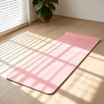 thumbnail image 4 of 2 Pcs Yoga Mat 72 x 24 Inch 0.39 Inch Extra Thick, High Density Anti Tear Exercise Mat with Carrying Strap, Suitable for Various Yoga Exercises Pilates Floor Workout, Yoga, Pink, 4 of 8