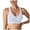 White, variant on Yammkia Sports Bra High Support Sports Bras for Women High Support High Impact Sports Bras for Women Large Bust Push up Racerback Workout Running Bra (Black,L)