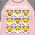 thumbnail image 3 of Baby Shark - Today I Feel - Toddler And Youth Girls Raglan Graphic T-Shirt, 3 of 6