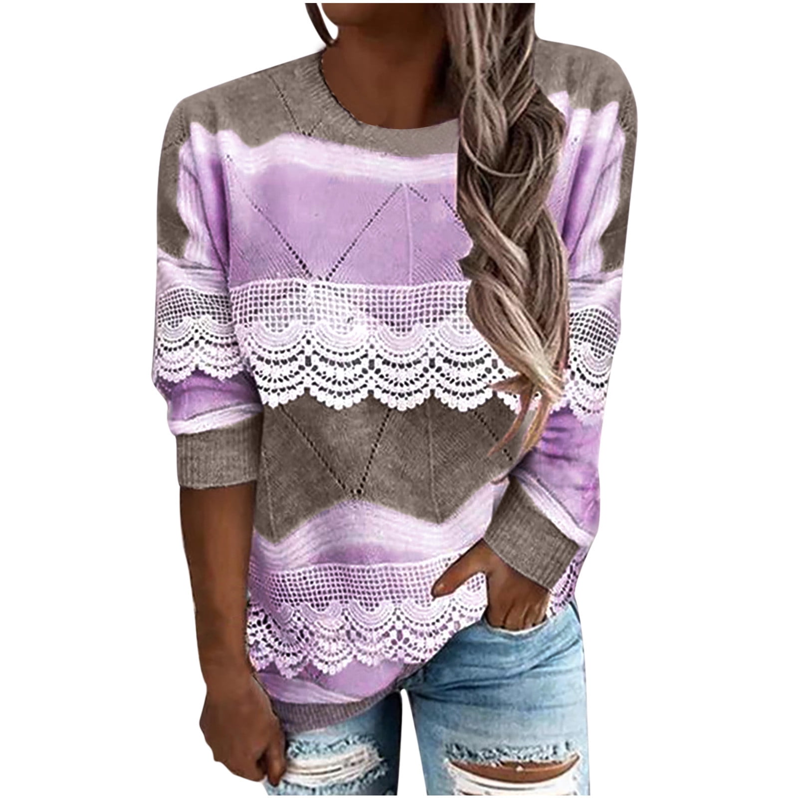 LWZWM Women Casual Loose Long Sleeve 