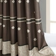 thumbnail image 6 of Seville Polyester Bronze Farmhouse Printed Vintage Shower Curtain,Decorative Chocolate Waterproof Brown Bathroom Curtains,72 inches W x 72 inches H, 6 of 6
