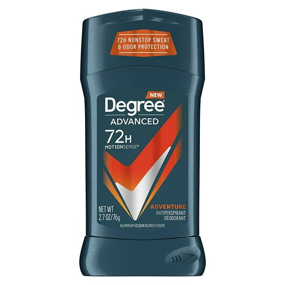 Degree Men Adrenaline Antiperspirant And Deodorant Invisible Stick, Adventure - 2.7 Oz