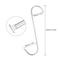 thumbnail image 2 of Uxcell 8.86" Meat Hooks, 0.16" Thick Stainless Steel S-Hook, Meat Processing Hanging 8Pack, 2 of 5