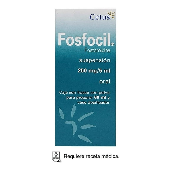 Fosfocil Fosfomicina 250 mg / 5 ml suspensión oral polvo para 60 ml