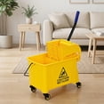 thumbnail image 5 of Resenkose 21 Quart Mop Bucket Side Press Wringer on Wheels With Panel, Side Press Wringer Combo Commercial Cleaning Caddy Plastic, 5 of 6