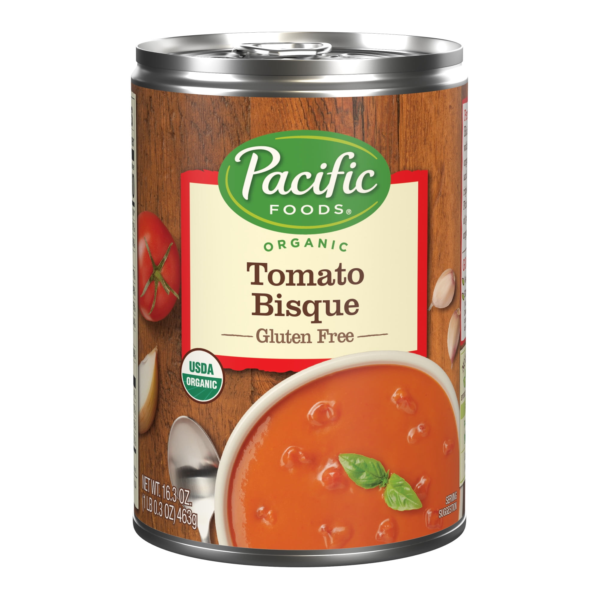 Pacific Foods Organic Tomato Bisque, Vegetarian Soup 16.3 Oz Can