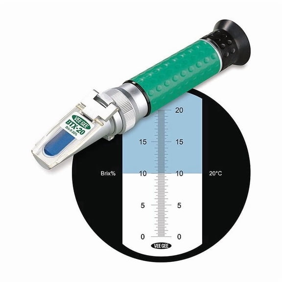 Vee Gee Refractometer, Handheld, 0-20 BTX-20