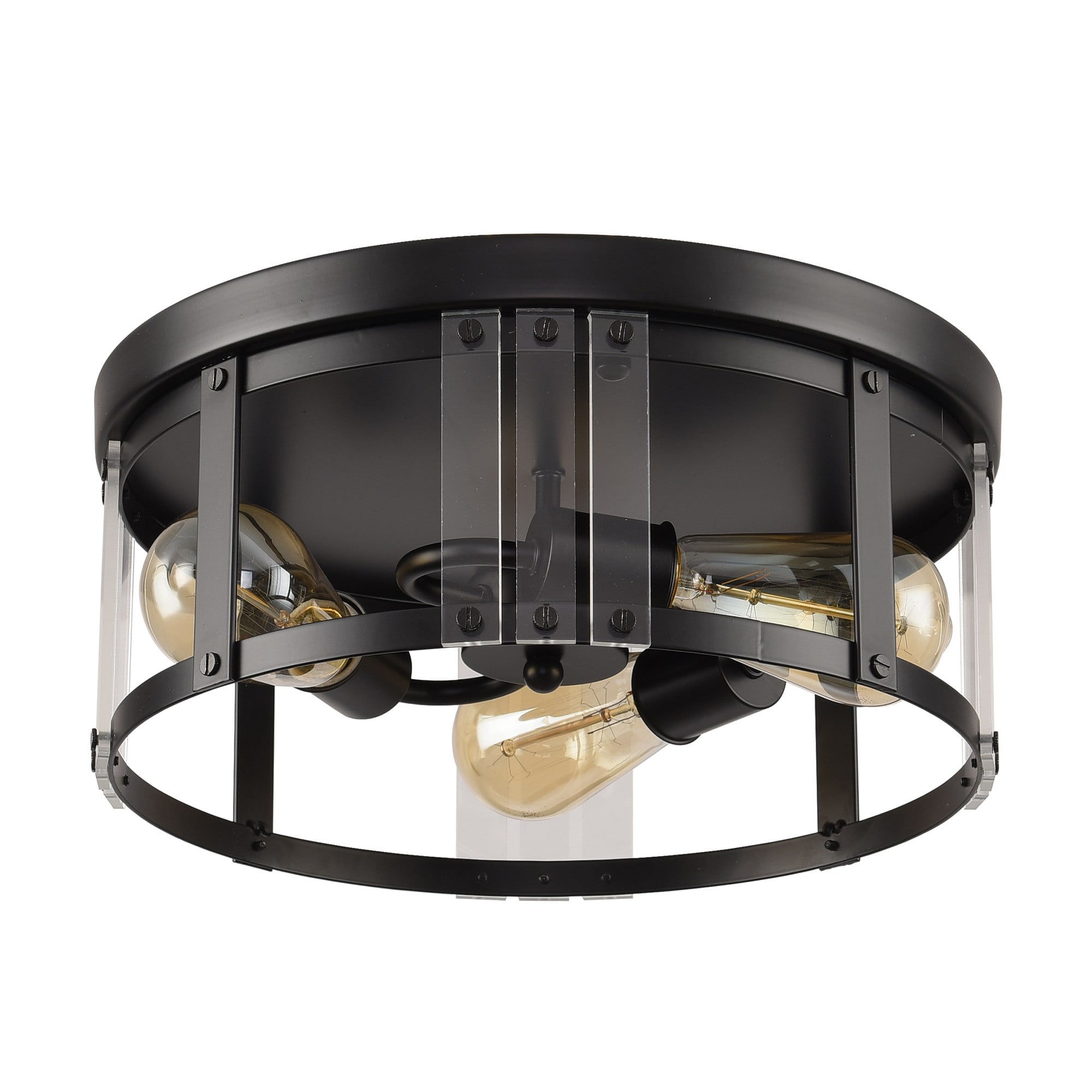 Parrot Uncle Flush Mount Ceiling Lights Farmhouse Black Kitchen Light ...