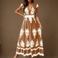 thumbnail image 3 of Fashion Beach Dresses for Womens 2026 Summer Plus Size Casual Beach Dress Holiday Print Dress, 3 of 9