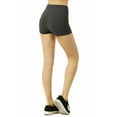 thumbnail image 3 of Sofra Women & Plus 12" Stretch Outseam Wide Wastband Workout Running Hot Shorts (S-3XL), 3 of 4