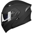 thumbnail image 5 of ILM Motorcycle Dual Visor Flip up Modular Full Face Helmet DOT LED Light (S, Matte Black - LED), 5 of 6