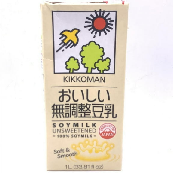 Kikkoman Soymilk - Unsweetened 100% Soymilk 33.81oz