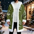 thumbnail image 5 of Christmas Cardigan Santa Jacket Coat for Men Hoodies Trim Warm Fashion Claus Adult Suit Outfit, 5 of 9