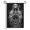 D, variant on GRFHBOR Garden Flags for Outside Praying Skeleton Yard Flags, Double-sided High-Quality White Linen Garden Flag, Porch Displays 12x18Inch