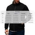 thumbnail image 2 of Zvmxot Men Fleece Sweatshirts Full Zip Stand Neck Sweatshirt with Zipper Pockets Casual Long Sleeve Jackets for Men, 2 of 7
