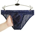 thumbnail image 2 of Tao Tao Men Briefs Lace Low Rise Bikini Briefs And Breathable Underwear For All Seasons Blue 2XL, 2 of 3