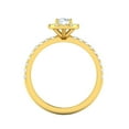 thumbnail image 4 of Certified G/I1 1 Carat TW Diamond Halo Set Engagement Ring in 10k Yellow Gold, 4 of 5
