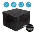 thumbnail image 4 of Oxford cloth garden waterproof table and chair cover black 315*160*74cm, 4 of 5