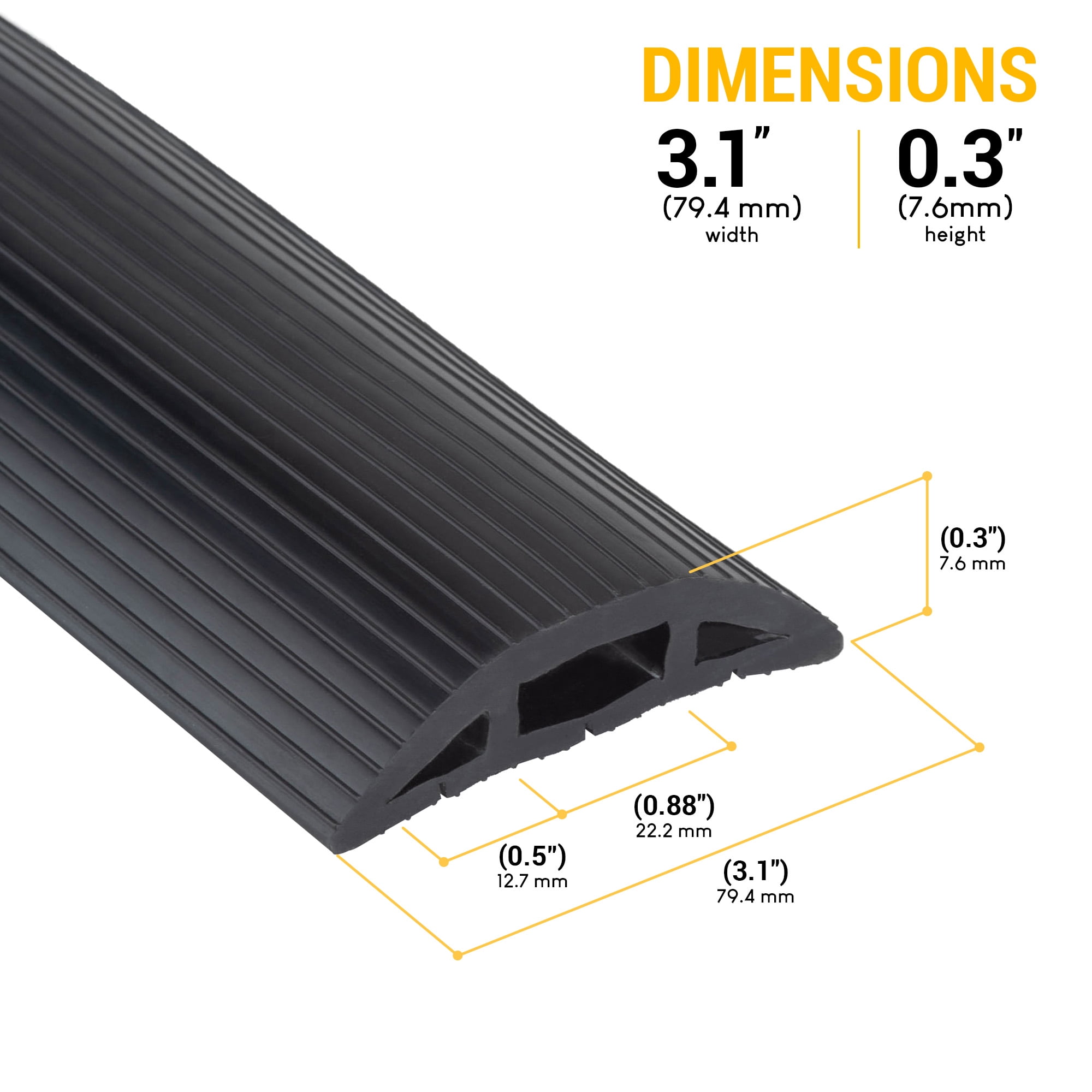 Replacement For PARTS-16326 15FT WIREMOLD CORDUCT OVERFLOOR CORD PRO