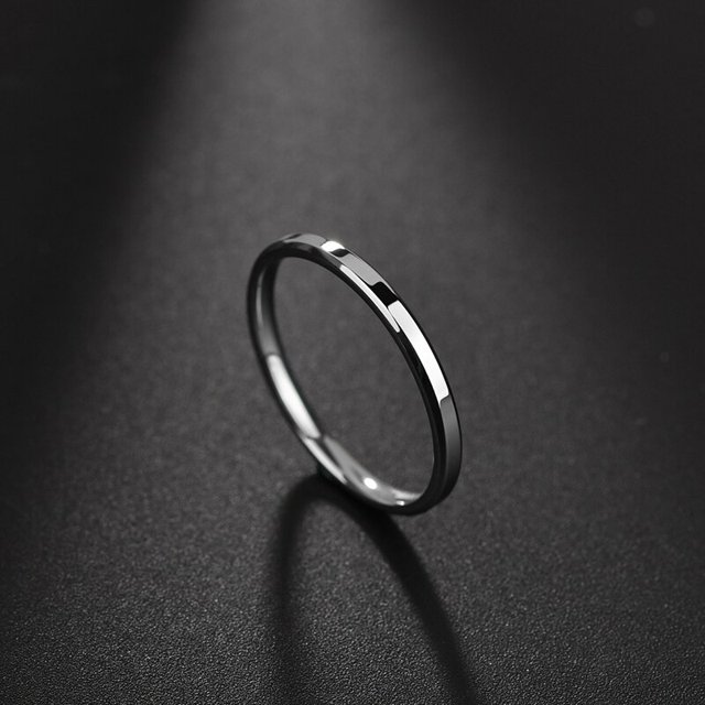 Letdiffery Simple Acero inoxidable pareja joyería suave 1/2/4/6/8mm mujeres hombres anillos de dedo para amantes Dropshipping al por mayor Tan Jianjun unisex
