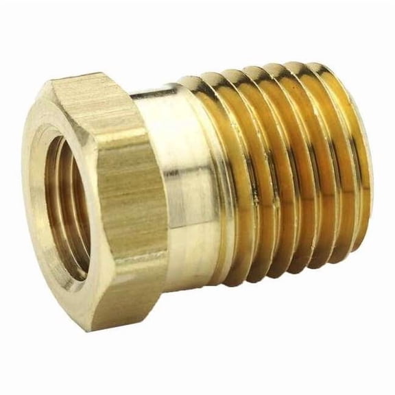 Parker Hex Bushing Brass Bushing, 3/8 in Female NPT X 1/2 in Male NPT 209P-8-6
