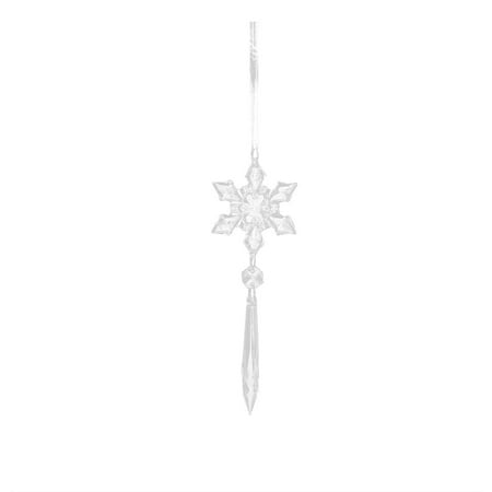 

TIIFSWHS Christmas Ornaments for Christmas Tree Decorations Hanging Acrylic Snowflake and Icicle Christmas Ornament Glass Acrylic Beads Garland Chandelier Hanging Christmas Garlan