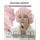 thumbnail image 5 of Gorros de ducha con forro de rizo, gorro de ducha grande de triple capa, gorros de ducha reutilizables para cabello largo y grueso, impermeables, lavables, suaves para el cuidado del cabello, 5 of 5