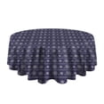 thumbnail image 5 of Christmas Round Tablecloth 60x60in(153x153cm) – Waterproof Polyester Table Cover with Full Print Design, Wrinkle Resistant & Washable for Kitchen Dining Party Decor, 5 of 6