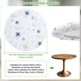 thumbnail image 6 of Tcwhniev Round Tablecloth for 40inch Diameter, Wipeable Polyester Table Cover, Elastic Edge, Decorative Table Cloths for Indoor or Outdoor, 6 of 7