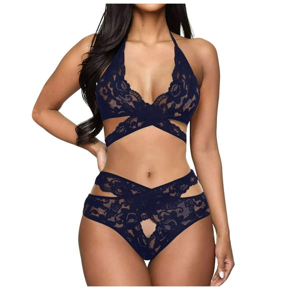 TJAZFJPA Plus Size Lingerie Corset New Sexy Underwear Women Feel Lace Bikini Two Piece Set Red Lingerie Top Sexy Lingerie Sets for Women Sexy Plus Size