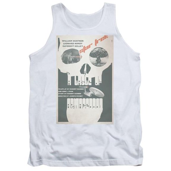 Trevco CBS1960-TK-2 Star Trek & Tos Episode 23 Adult Cotton Tank Top, White - Medium