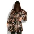 thumbnail image 3 of Avenue Women's Plus Size Lani Necklace Print Tunic Top, 3 of 5