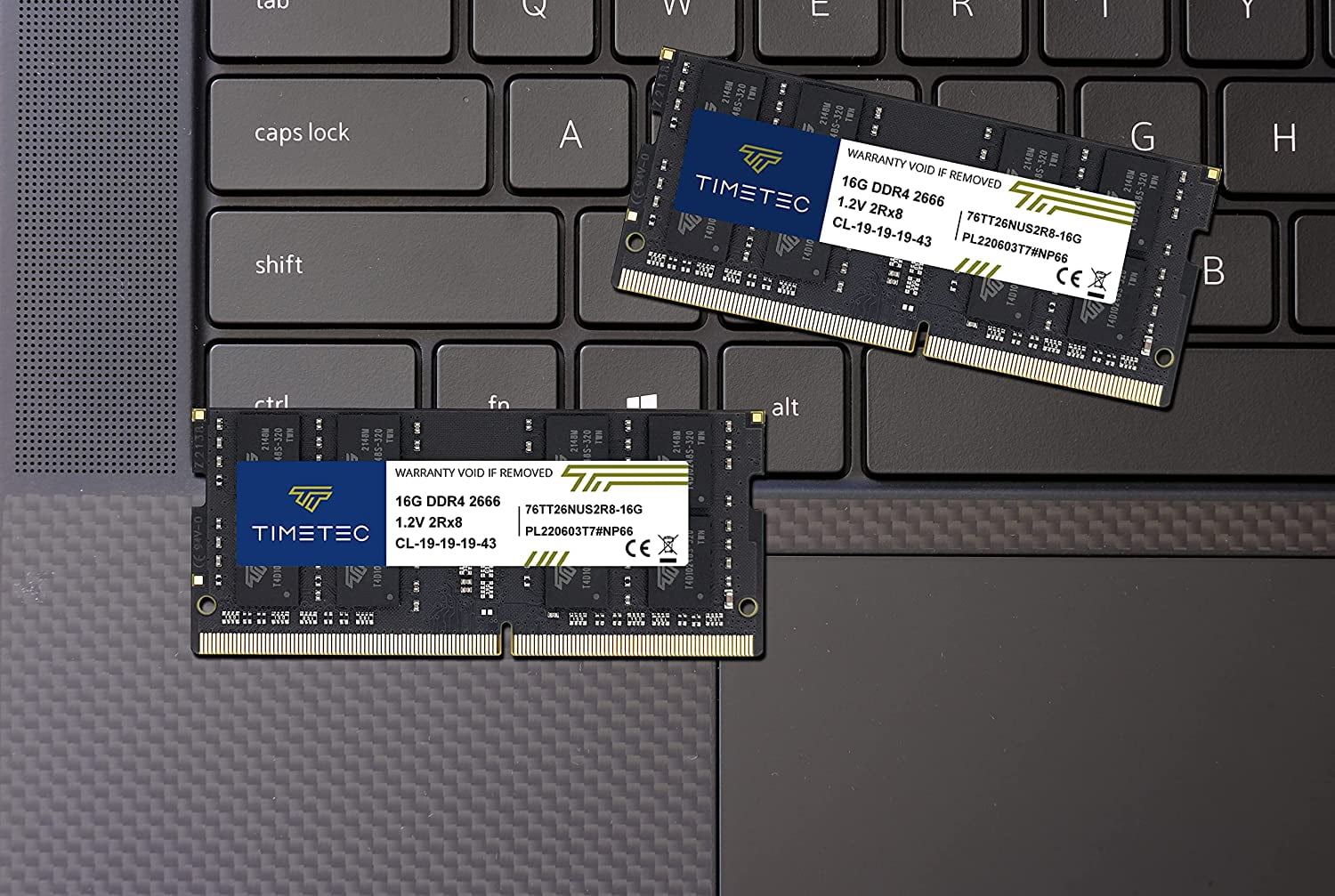 Timetec 32GB KIT (2x16GB) DDR4 2666MHz (PC4-2666V) PC4-21300 SODIMM Laptop RAM – 260-Pin 1.2V CL19 Non-ECC Unbuffered Memory Module for Laptop, Notebook, Mini PC, All-in-One