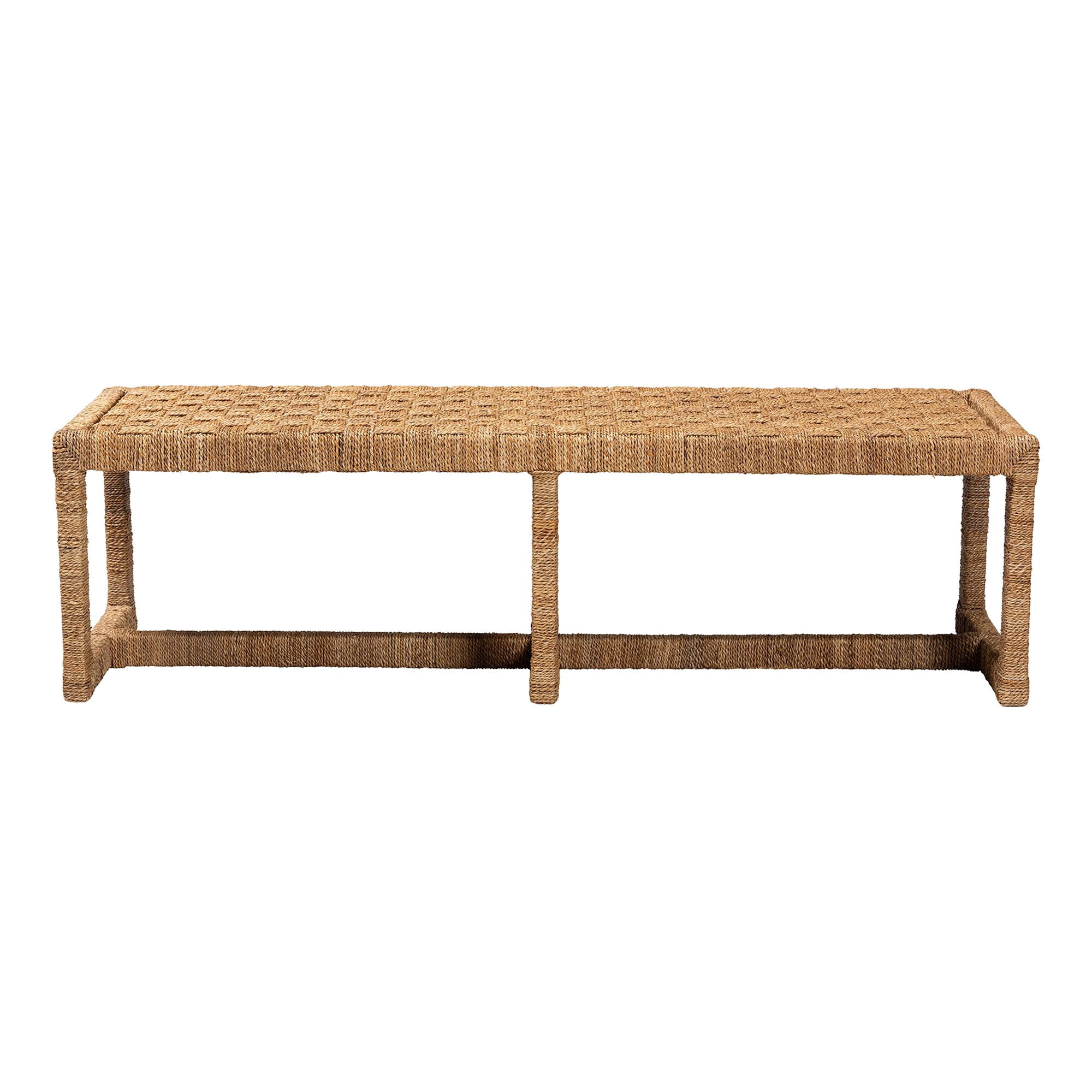 bali & pari Cipally Boho Accent Bench, Natural