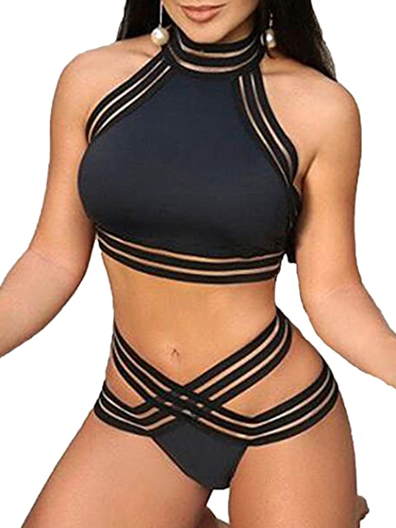 turtleneck bikini top