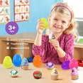 thumbnail image 3 of Ayieyill Easter Eggs, 24 Pcs Prefilled Easter Eggs,Plastic Eggs for Easter Hunt Event, Basket Stuffers Fillers, Classroom Prize Supplies(Ice Cream Doughnuts), 3 of 8