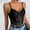 Black, variant on Luxalzxs Womens Sexy Floral Lace Sheer Mesh Corset Bodysuit One Piece Spaghetti Strap Cami Leotard Top