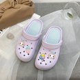 thumbnail image 3 of Zapatos con agujeros para mujer de verano 2024, zapatos de jardín de EVA de suela suave a la moda, sandalias de suela gruesa antideslizantes, accesorios de dibujos animados, zapatillas con agujeros, 3 of 5