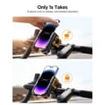 thumbnail image 4 of Phone Holder, Motorcycle Phone Mount, Bicycle Handlebar Cell Phone Mount, Stroller Scooter Phone Clip for iPhone Samsung Galaxy 4.7''-7'' Smartphones, Black-Red, 4 of 6