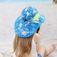 thumbnail image 2 of Ketyyh-chn99 Girls Hat UPF 50+ Uv Sun Protection Baby Sun Hat Adjustable Outdoor Girls Cap Dark Blue,M, 2 of 4
