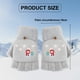 thumbnail image 2 of 2 piezas de guantes cálidos tipo chanclas de felpa de medio dedo para niñas, calidez de invierno 797, 2 of 5