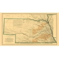 thumbnail image 2 of Colton 24x15 Black Ornate Wood Framed with Double Matting Museum Art Print Titled - Burlington and Missouri River Railroad  1876, 2 of 4
