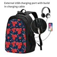 thumbnail image 2 of Honeii Rose Flower for Travel Laptop Backpack, Business Laptops Backpack with USB Charging Port, College High School Computer Bag for Men Women, 2 of 7