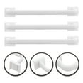 thumbnail image 2 of HONMEET Bathroom Towel Holders White 3 Pieces Wall Mounted Towel Rack Organizer 11.73 x 2.75 x 2.75 Inches, 2 of 9